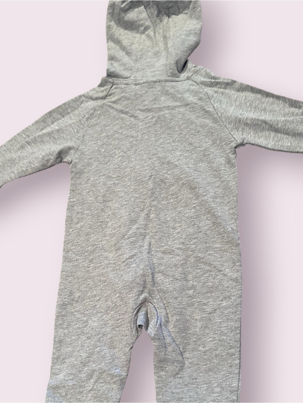 NWT adidas Zip Front Grey Hooded Baby One-Piece Romper Size 9 Months - Picture 9 of 10